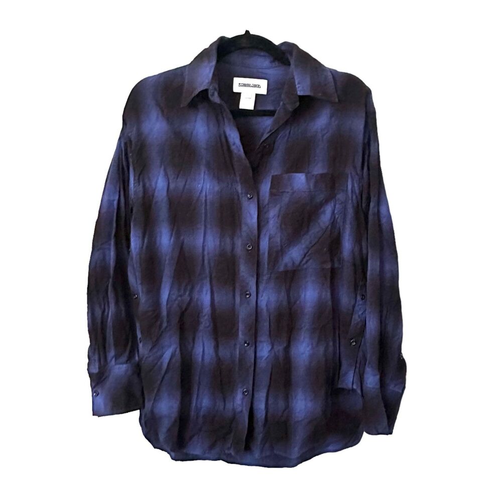 SAINTART Plaid Oversized Button Down‎ Sz XS